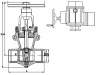 Задвижка клиновая литая 2с-30-1Э DN 80 мм PN 100 кгс/см2