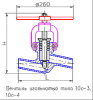 Клапан регулирующий игольчатый 10с-4-1 DN 20 мм PN 63 кгс/см2