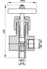 Клапан запорный 1с-17-1 DN 10 мм PN 137 кгс/см2