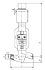 Клапан запорный 1054-40-ЭМ DN 40 мм PN 373 кгс/см2