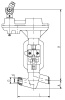 Клапан запорный 1055-32-ЦЗ DN 32 мм PN 25 кгс/см2