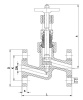 Клапан запорный 15нж65п DN 125 мм PN 16 кгс/см2