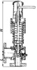 Клапан предохранительный пружинный с демпфером угловой Т-31М-1 DN 50 мм PN 64 кгс/см2