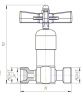 Клапан запорный ВИГ250-С2Б2Б DN 5 мм PN 250 кгс/см2
