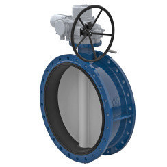 Затвор поворотный дисковый фланцевый ПА 342.500.10-02Ф  с электроприводом DN 500 мм PN 10 кгс/см2