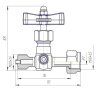 Клапан запорный ВИГ25Д-Н1Б1Г DN 5 мм PN 25 кгс/см2