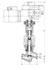 Клапан запорный 1053-50-ЭК DN 50 мм PN 137 кгс/см2