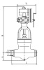 Задвижка 1015-150-ЭМ DN 150 мм PN 98 кгс/см2