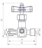 Клапан запорный ВИГ160Д-Н1Б1Б DN 5 мм PN 160 кгс/см2