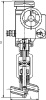 Клапан запорный 1с-11-31 DN 25 мм PN 100 кгс/см2