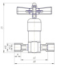 Клапан запорный ВИГ250-Н10С10С DN 5 мм PN 250 кгс/см2