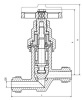 Клапан запорный 14нж17ст DN 15 мм PN 10 кгс/см2